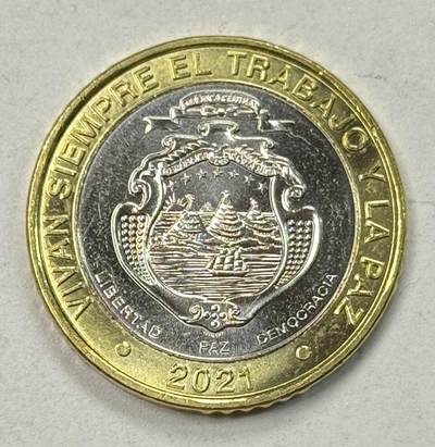 S&S Numismatic世界钱币-拍卖 第124期  - 哥斯达黎加2021年500克朗双色币