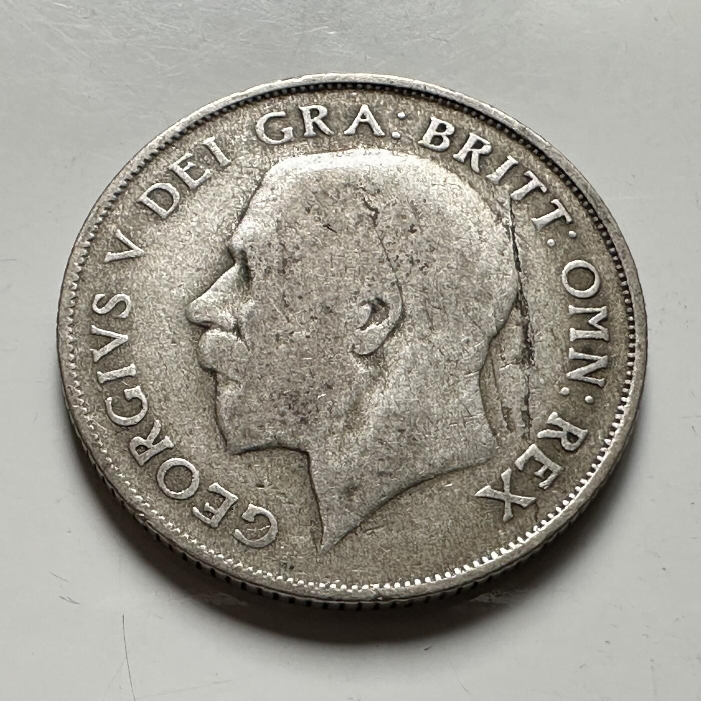 🌹外币初藏🌹🐯2026年第36场   每周二四六晚8️⃣点 接代拍 英国 1922年1先令银币 50%银-5.66g-23.5mm c