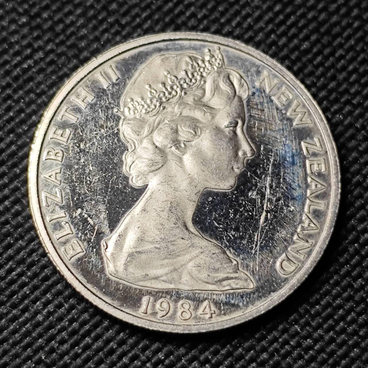 KK钱币收藏小铺  第414期 2月预留时间 周末发货 1984新西兰10分 精制币