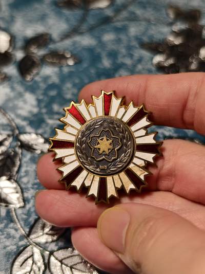 抚柳草堂-第二十一期章牌钱币  奖章勋章 满百包邮 放漏专场 - 青森市80首年消防纪念章 铜制镀金珐琅工艺不错