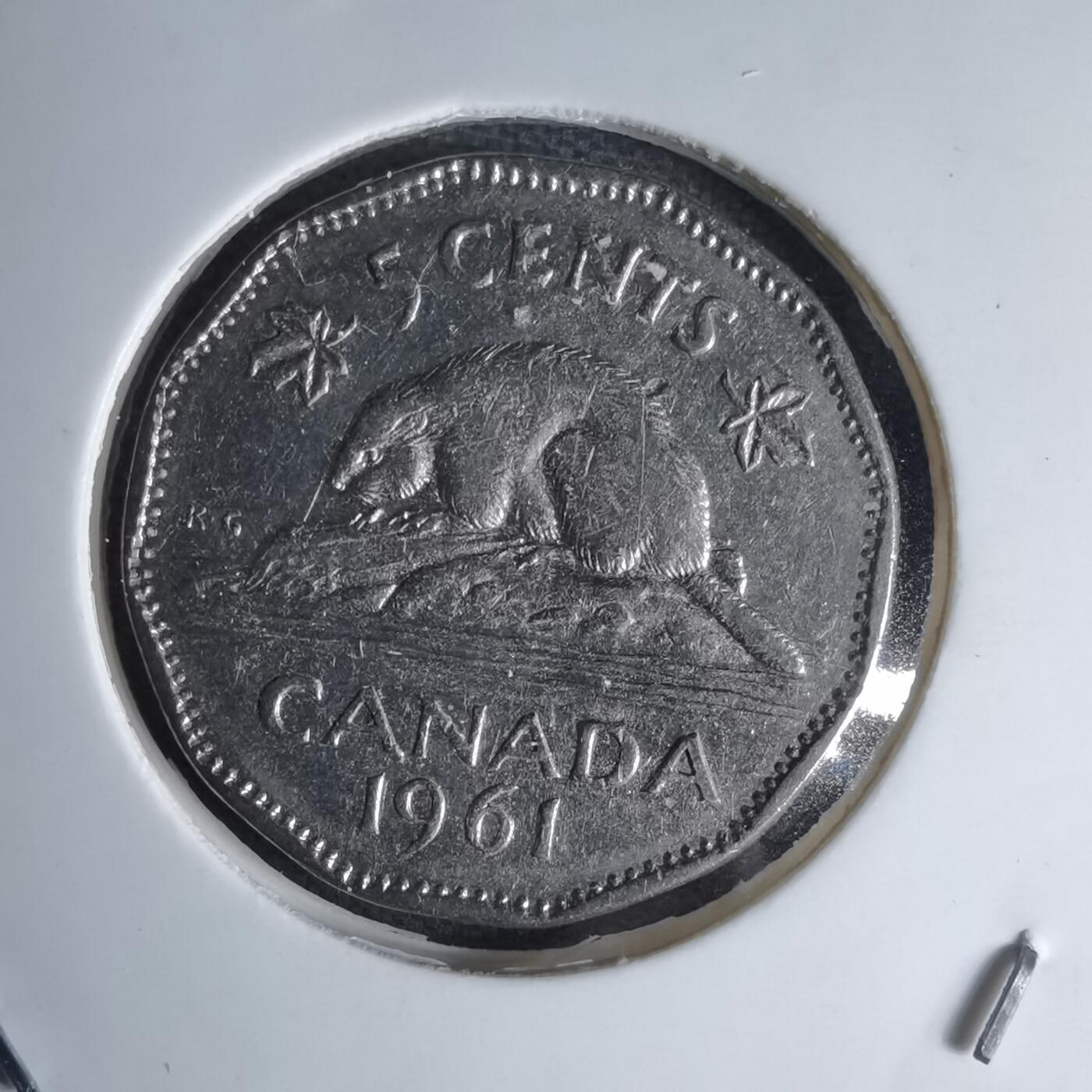 沼泽如烟--第1042场 加拿大1961年五分