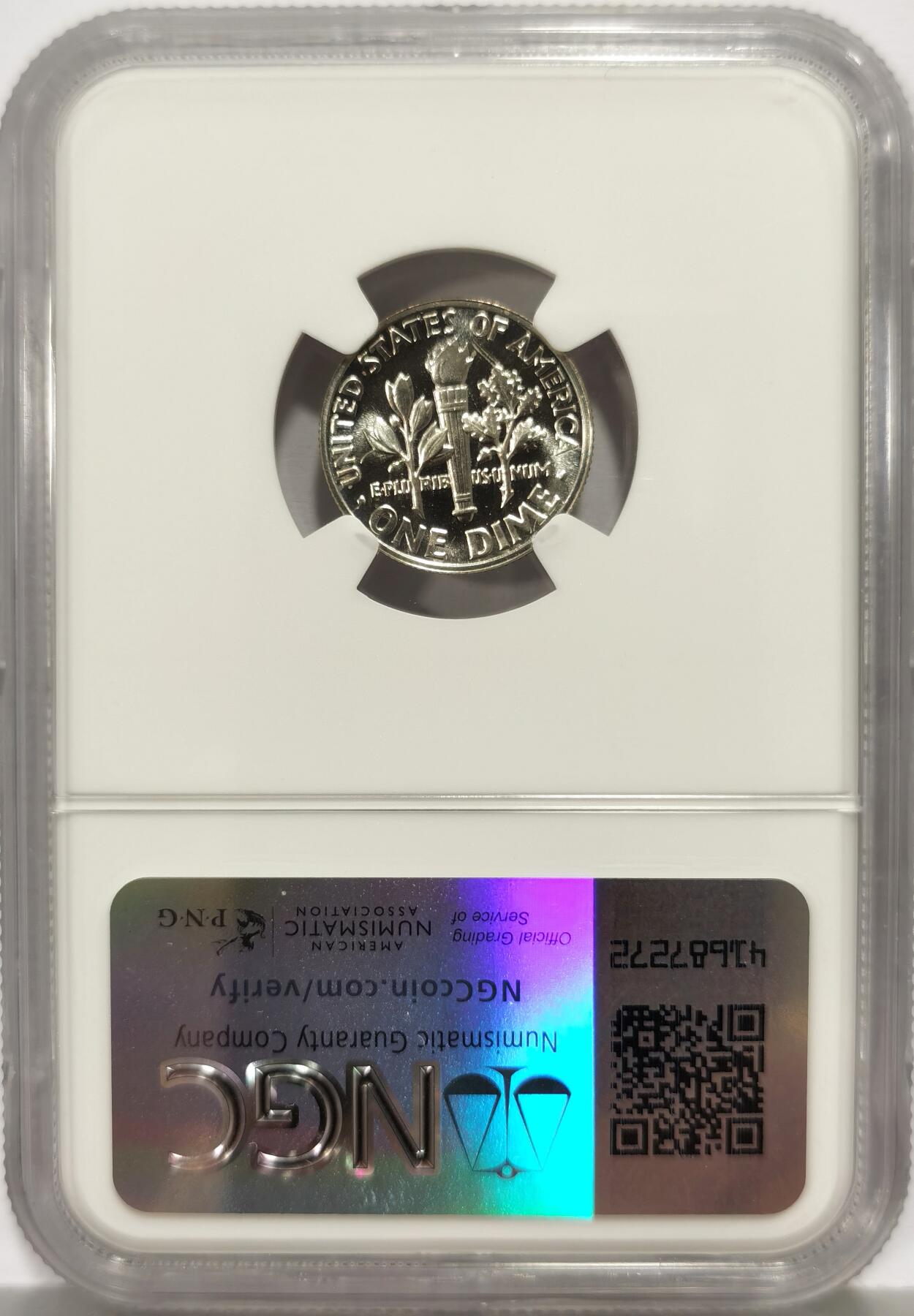 博洋堂世界钱币拍卖第167期（全场包邮） NGC PF67 美国1964年罗斯福10分银币，高分镜面