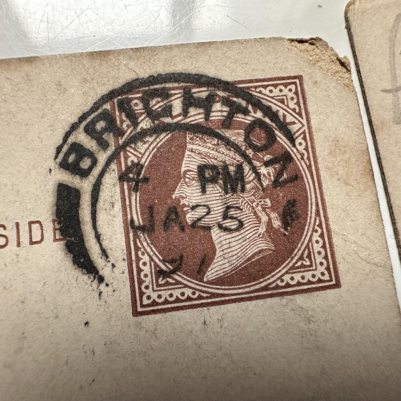 🌹外币初藏🌹🐯2026年第36场   每周二四六晚8️⃣点 接代拍 英国 1898年 维多利亚女王 半便士 预印邮资明信片 4枚 实寄封 现代明信片的鼻祖