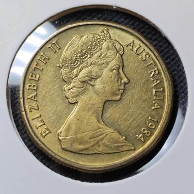 KK钱币收藏小铺  第415期 2月预留时间 周末发货 1984澳大利亚1元 