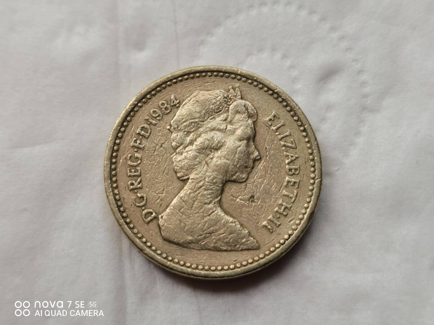 外国硬币 英国一英镑