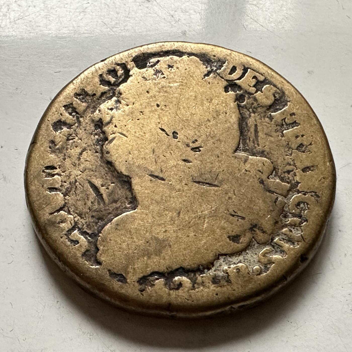 🌹外币初藏🌹🐯2026年第36场   每周二四六晚8️⃣点 接代拍 法国1792年 路易十六 2索尔 32.8mm-25.2g 法国大革命过渡期铜币，仅发行2年，黄铜 束棒月桂枝