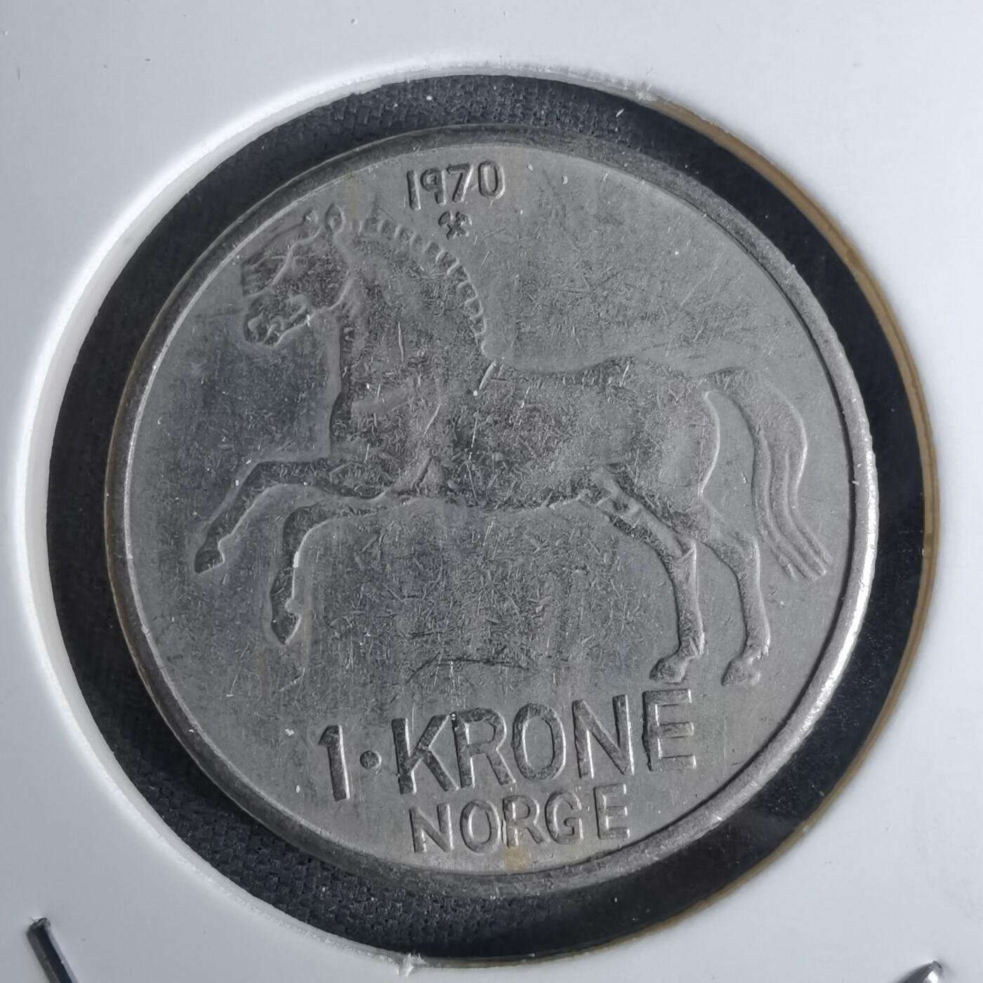 沼泽如烟--第1042场 挪威1970年1克朗