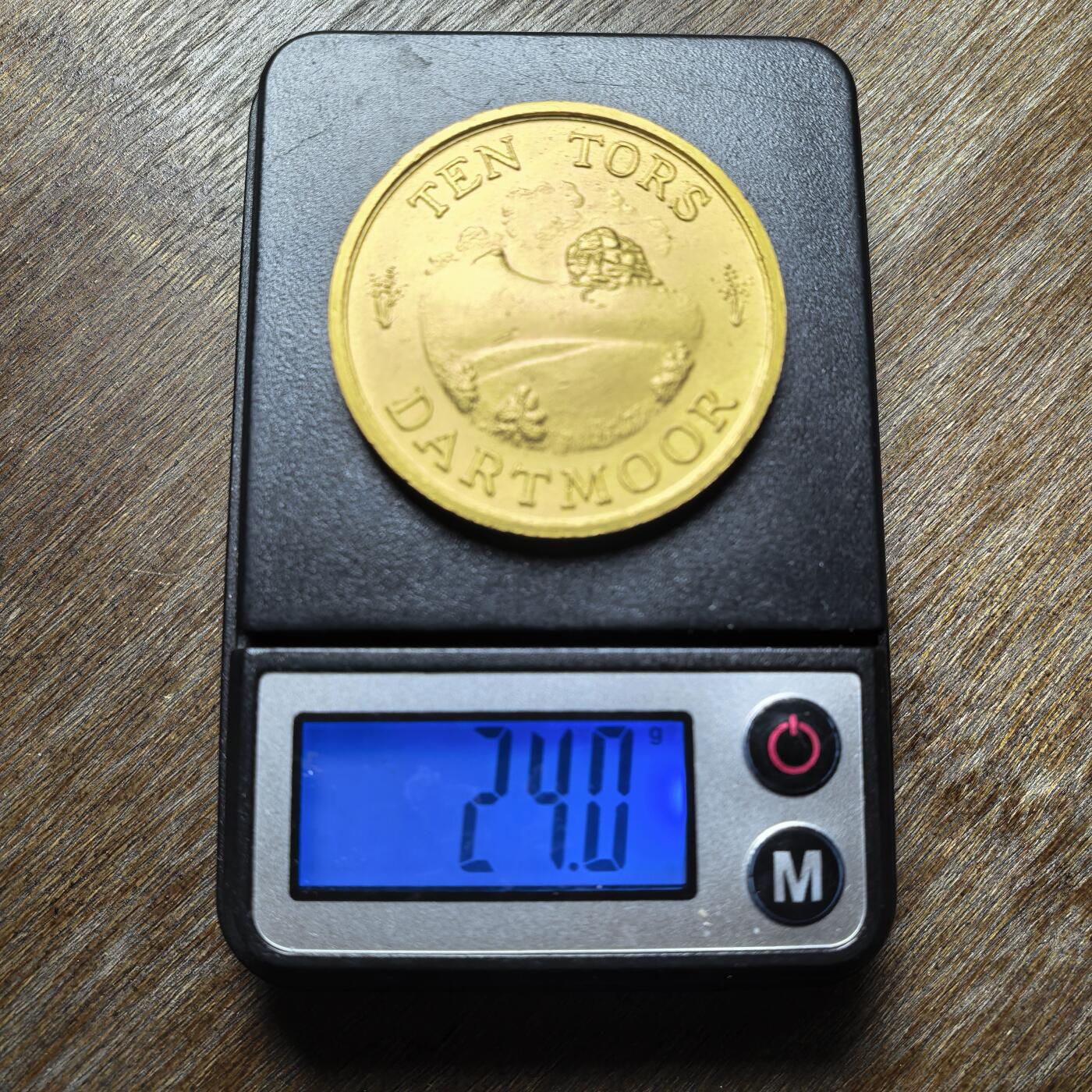 未使用的英国 Ten Tors（十峰徒步）达特穆尔纪念章