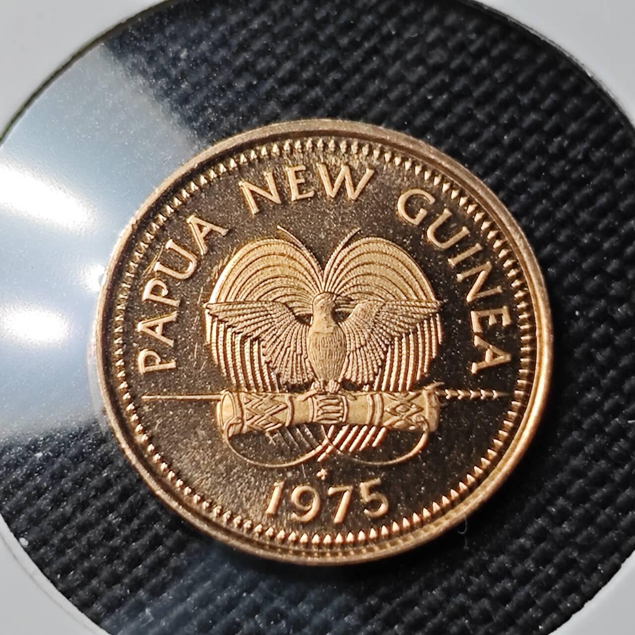 KK钱币收藏小铺  第414期 2月预留时间 周末发货 1975巴布亚新几内亚1基纳 精制币