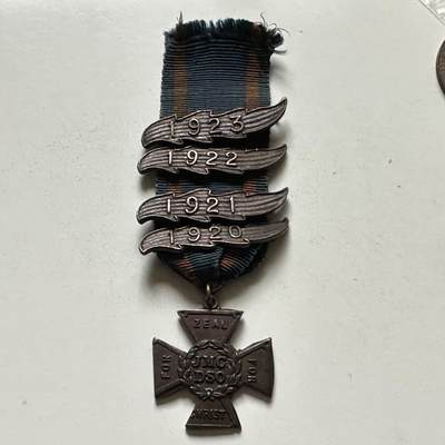 🌹外币初藏🌹🐯2026年第36场   每周二四六晚8️⃣点 接代拍 - 英国1920-1923年 JMC少年传教士班 4年连获 铜质十字纪念章 