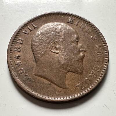 🌹外币初藏🌹🐯2026年第36场   每周二四六晚8️⃣点 接代拍 - 英属印度1907年1/4安娜铜币 a