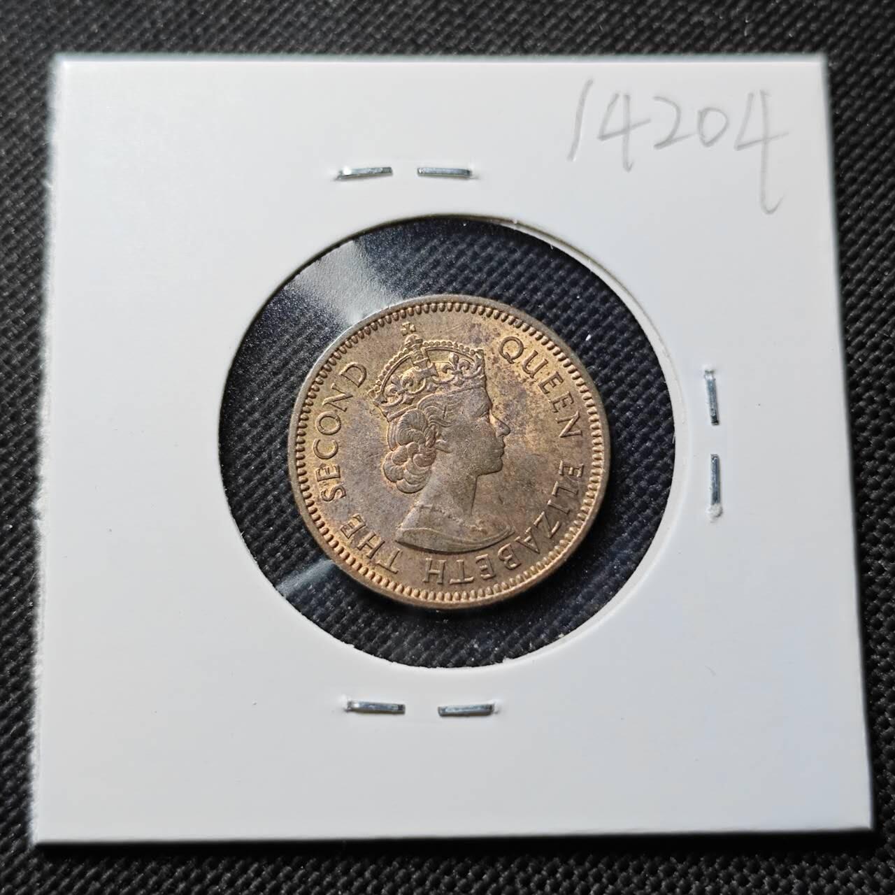 KK钱币收藏小铺  第414期 2月预留时间 周末发货 1955塞浦路斯3米尔 