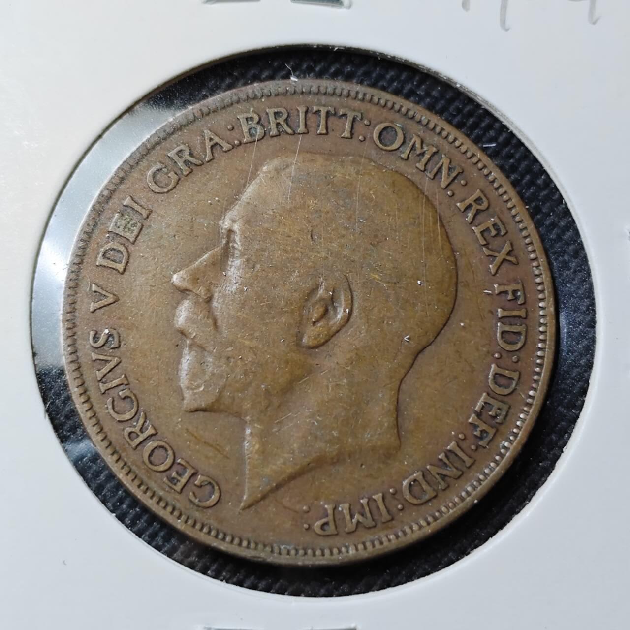 KK钱币收藏小铺  第414期 2月预留时间 周末发货 1920英国1便士 