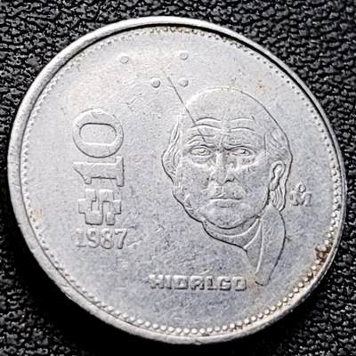 泉币菌-第218场-拍品多 请提前出价 - 墨西哥 1987年 10披索 独立之父米格尔·伊达尔戈·科斯蒂利亚 19mm