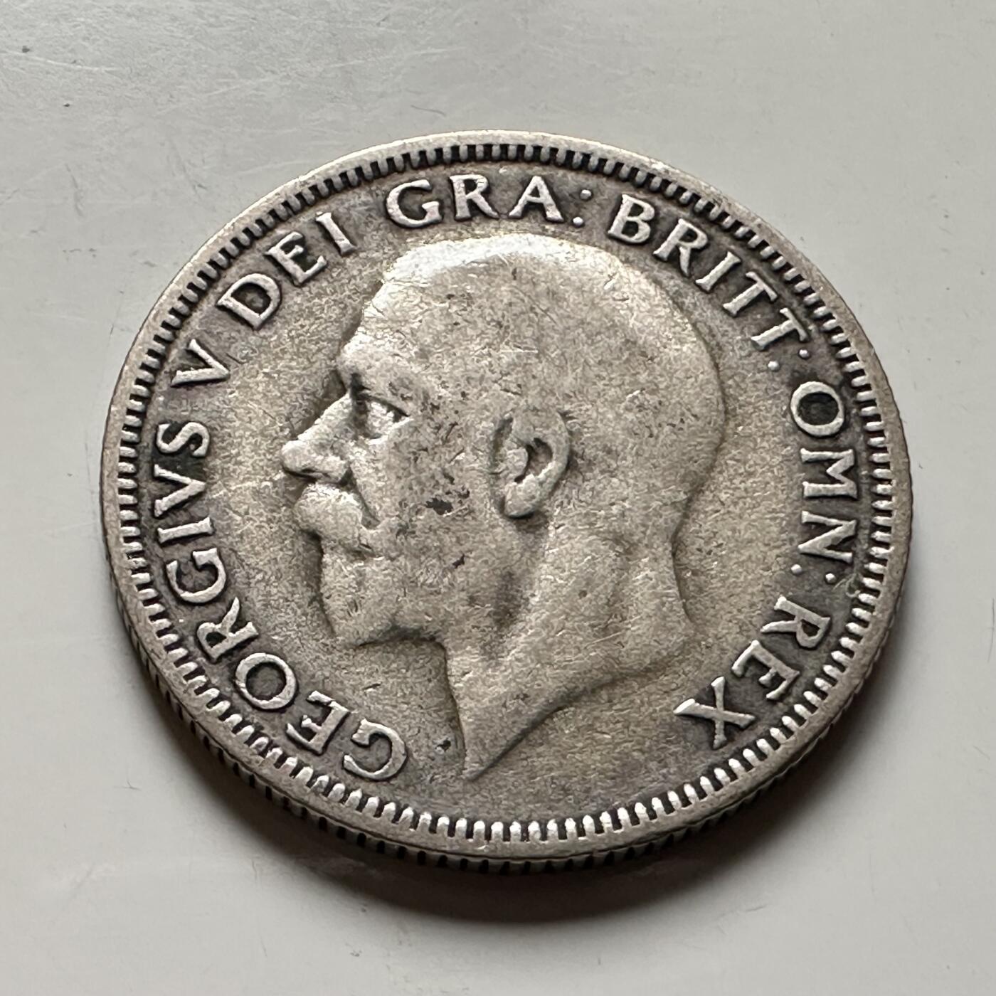 🌹外币初藏🌹🐯2026年第36场   每周二四六晚8️⃣点 接代拍 英国 1929年1先令银币 50%银-5.66g-23.5mm d