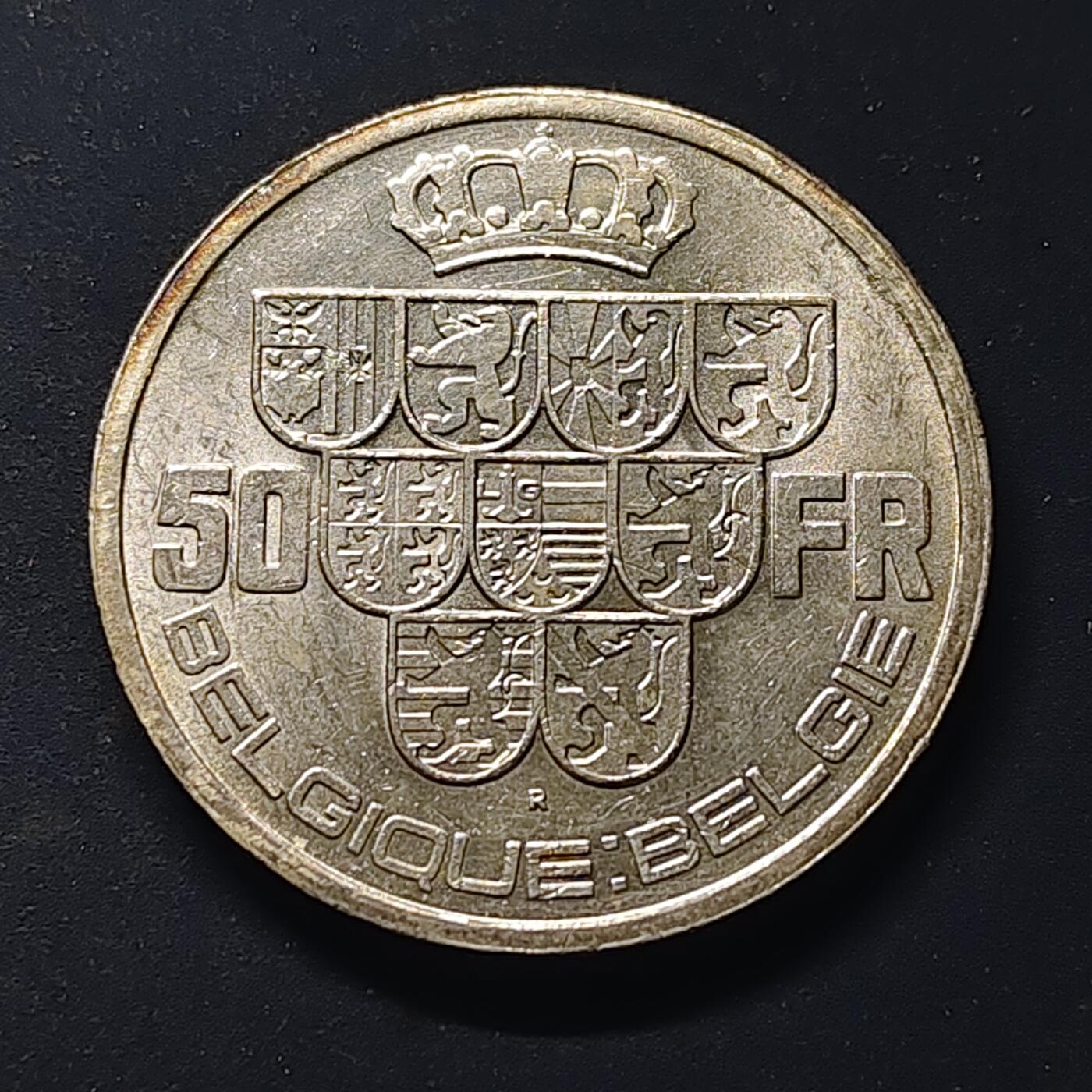 【全场包邮】纯粹捡漏拍518场 比利时1923-1939年BELGIE版5枚套币-含50法郎银币【33毫米20克83.5%】