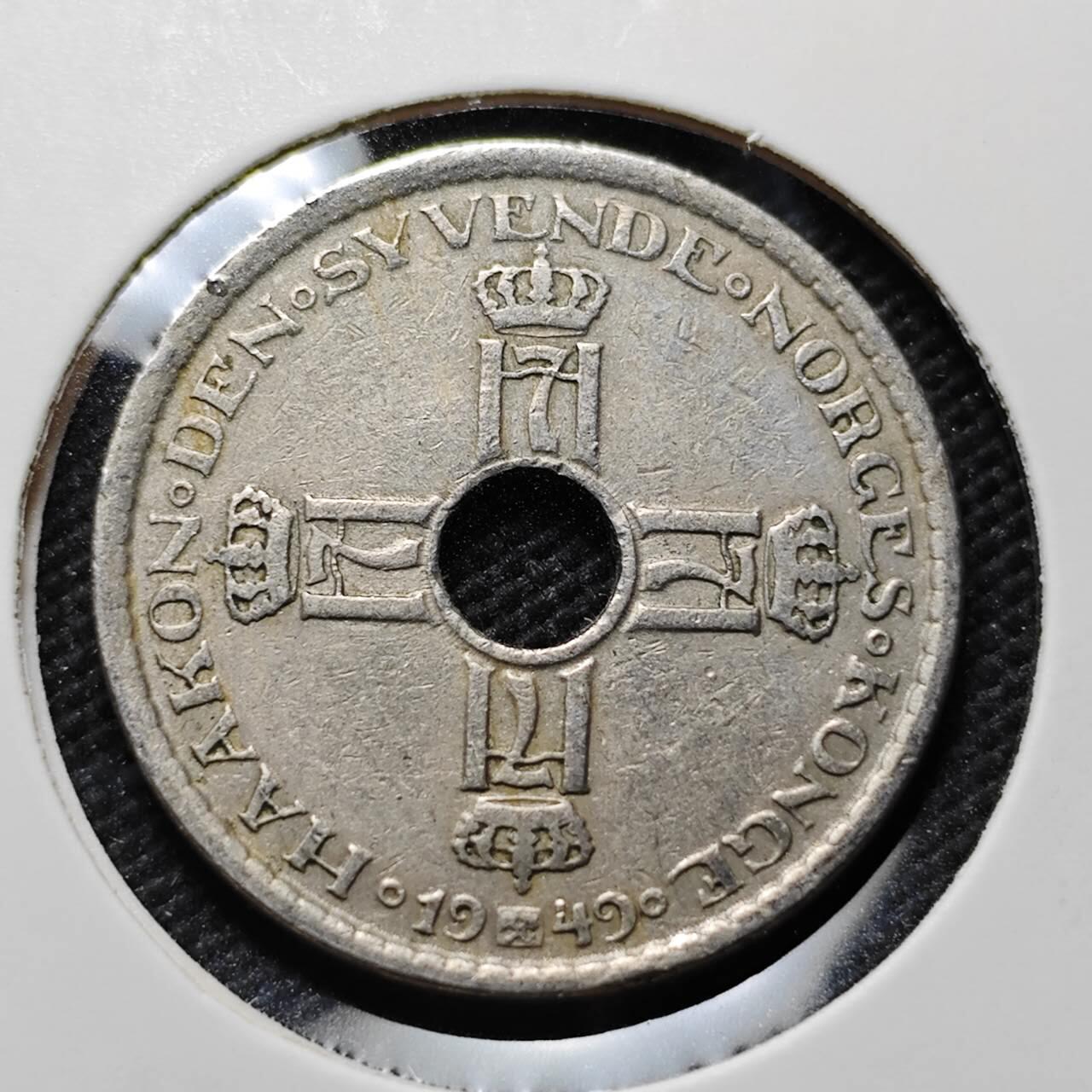 KK钱币收藏小铺  第414期 2月预留时间 周末发货 1990挪威1克朗