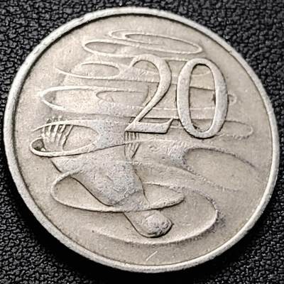 泉币菌-第219场-拍品多 请提前出价 - 1974年英属澳大利亚20分 伊丽莎白女王  鸭嘴兽  28.5mm