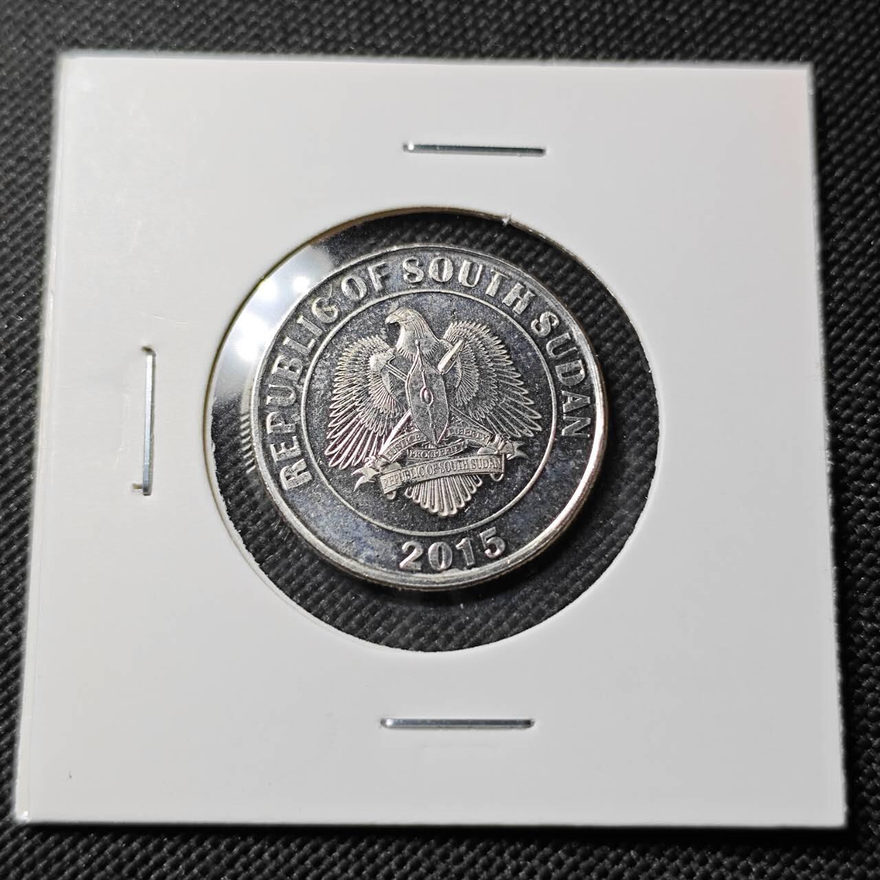 KK钱币收藏小铺  第414期 2月预留时间 周末发货  2015南苏丹50皮阿斯特