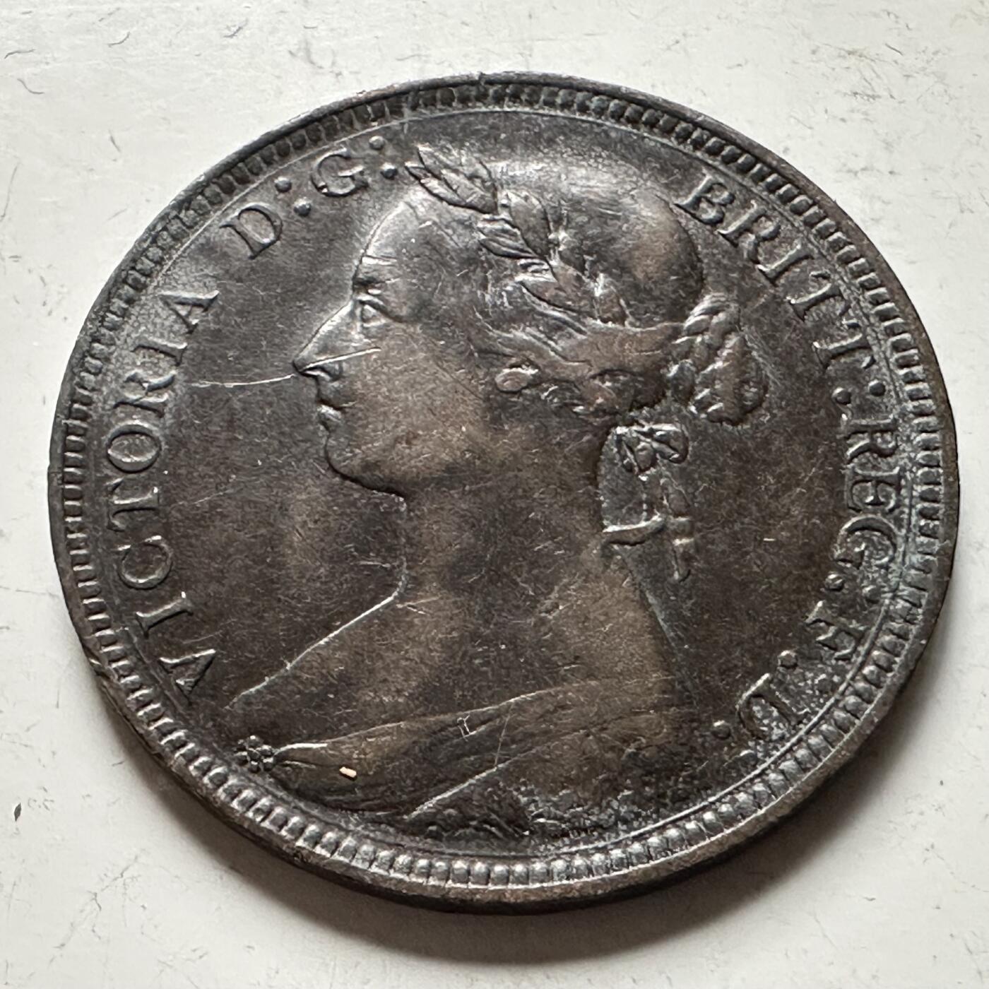 🌹外币初藏🌹🐯2026年第36场   每周二四六晚8️⃣点 接代拍 英国1886年维多利亚半便士