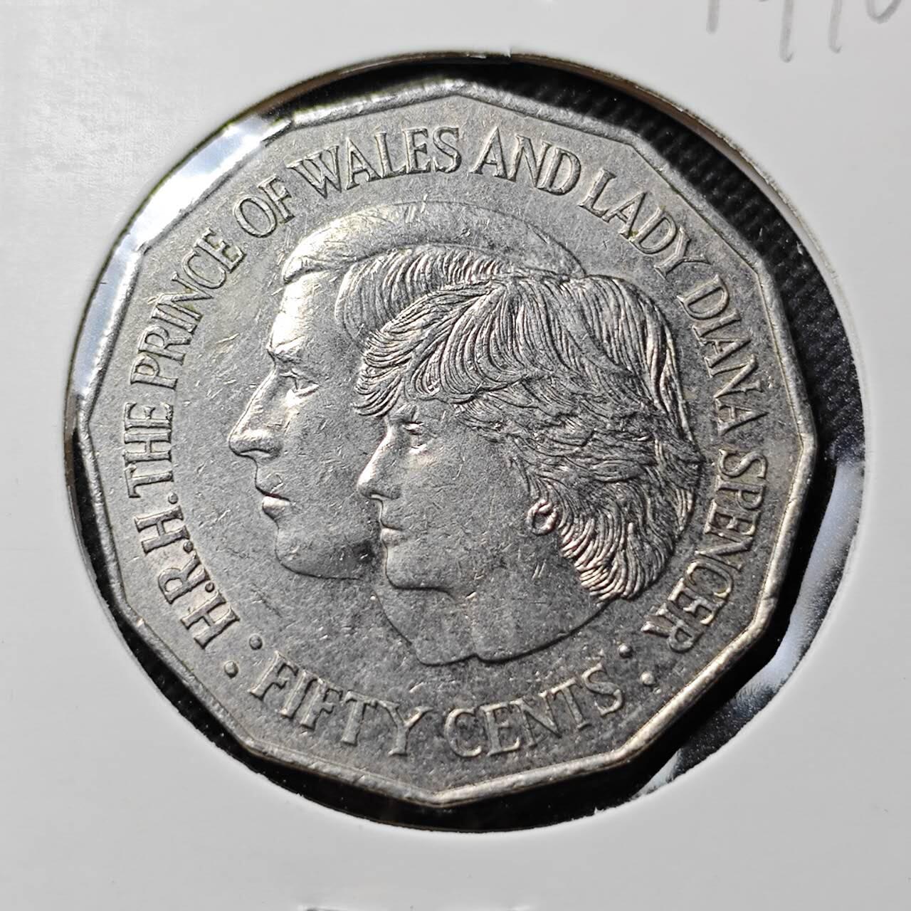 KK钱币收藏小铺  第414期 2月预留时间 周末发货 1981澳大利亚50分 纪念币