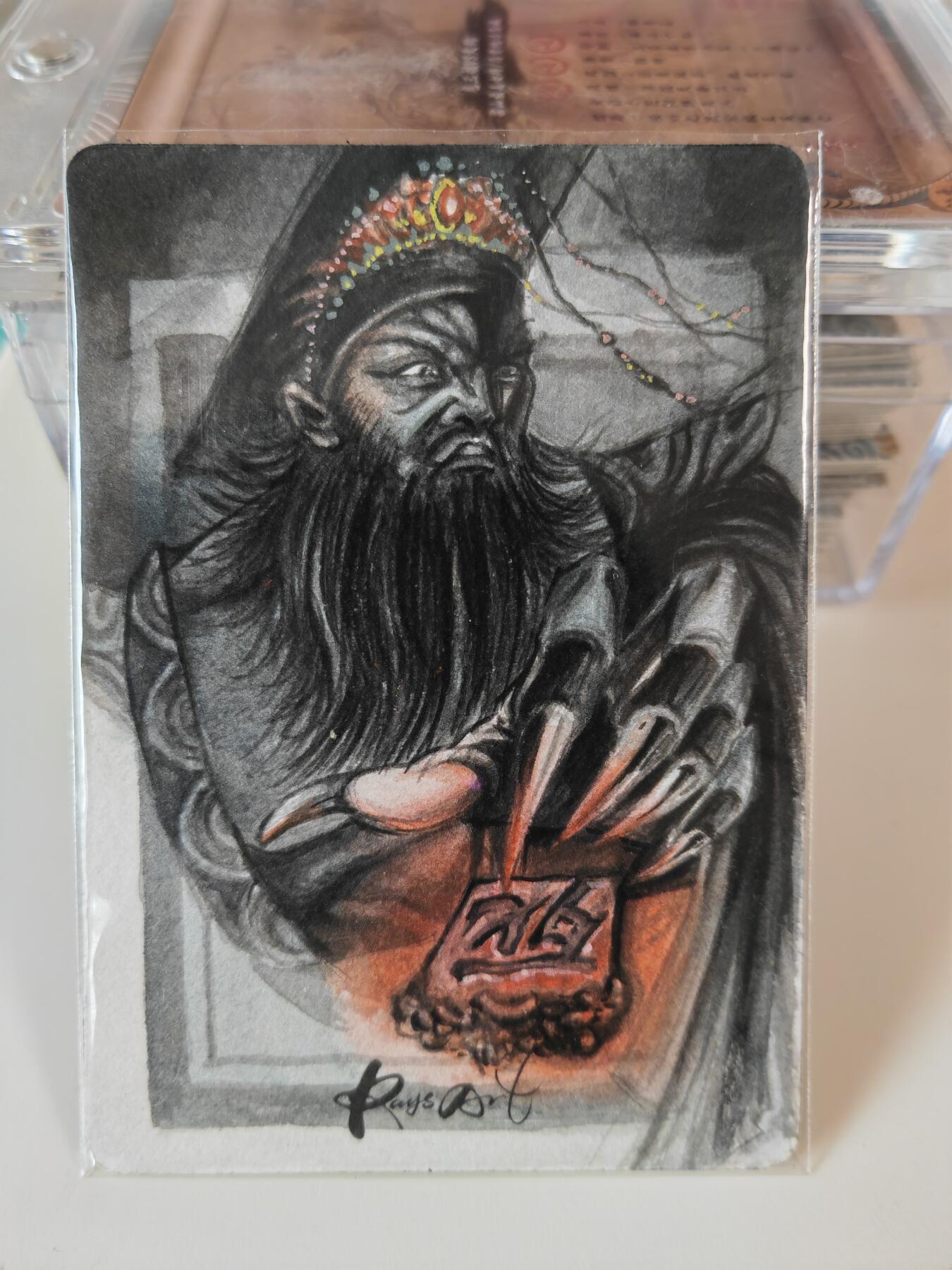 阳大大卡牌拍卖第107期（持续收拍品，周五晚上九点截拍，进群福利早知道） 【手绘卡】tel 暴力阎罗王 绝色手绘卡1/1  超级漂亮