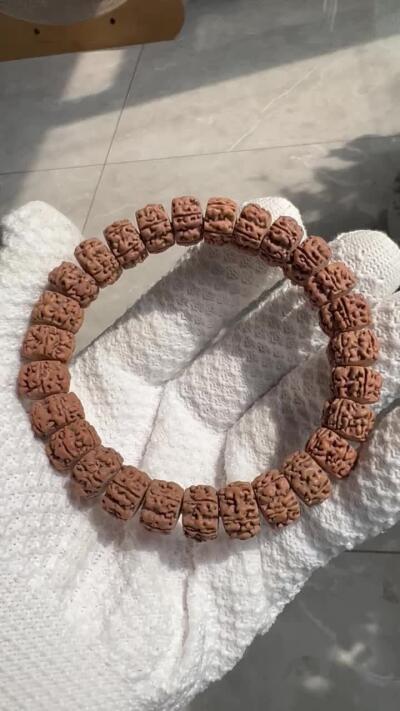 零元拍：国工龙切归圆盘龙金刚菩提手串，12.8/7.8