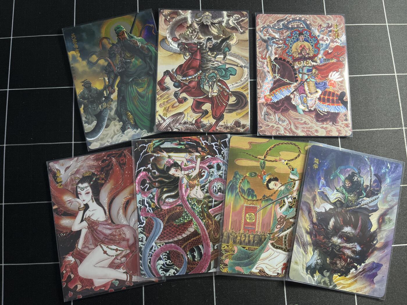 欢迎送拍、零成本上架，释放现金流，合理分配上拍卡品 【折光一套】7张一套 龙虎卡牌&华夏祥临