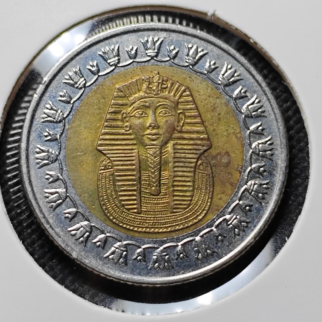 KK钱币收藏小铺  第414期 2月预留时间 周末发货  埃及1镑双色币