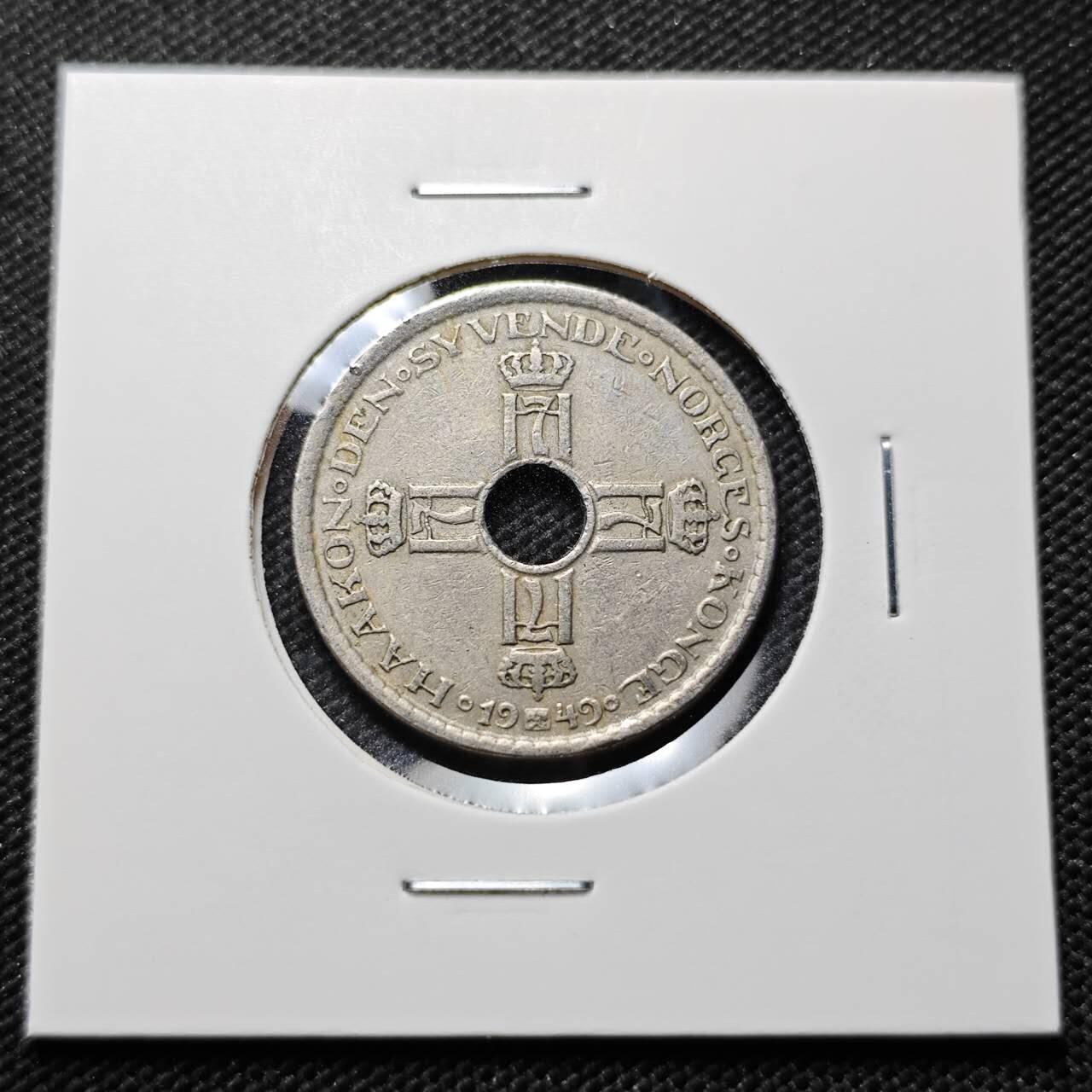 KK钱币收藏小铺  第414期 2月预留时间 周末发货 1990挪威1克朗