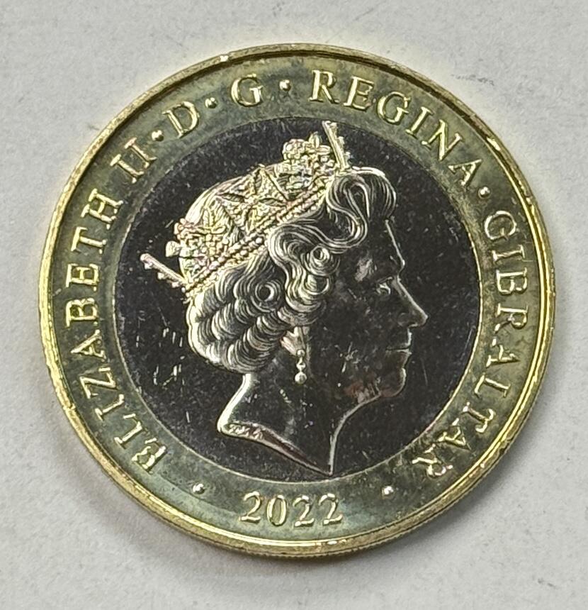 S&S Numismatic世界钱币-拍卖 第125期  直布罗陀2022年 圣诞节 2英镑双色纪念币