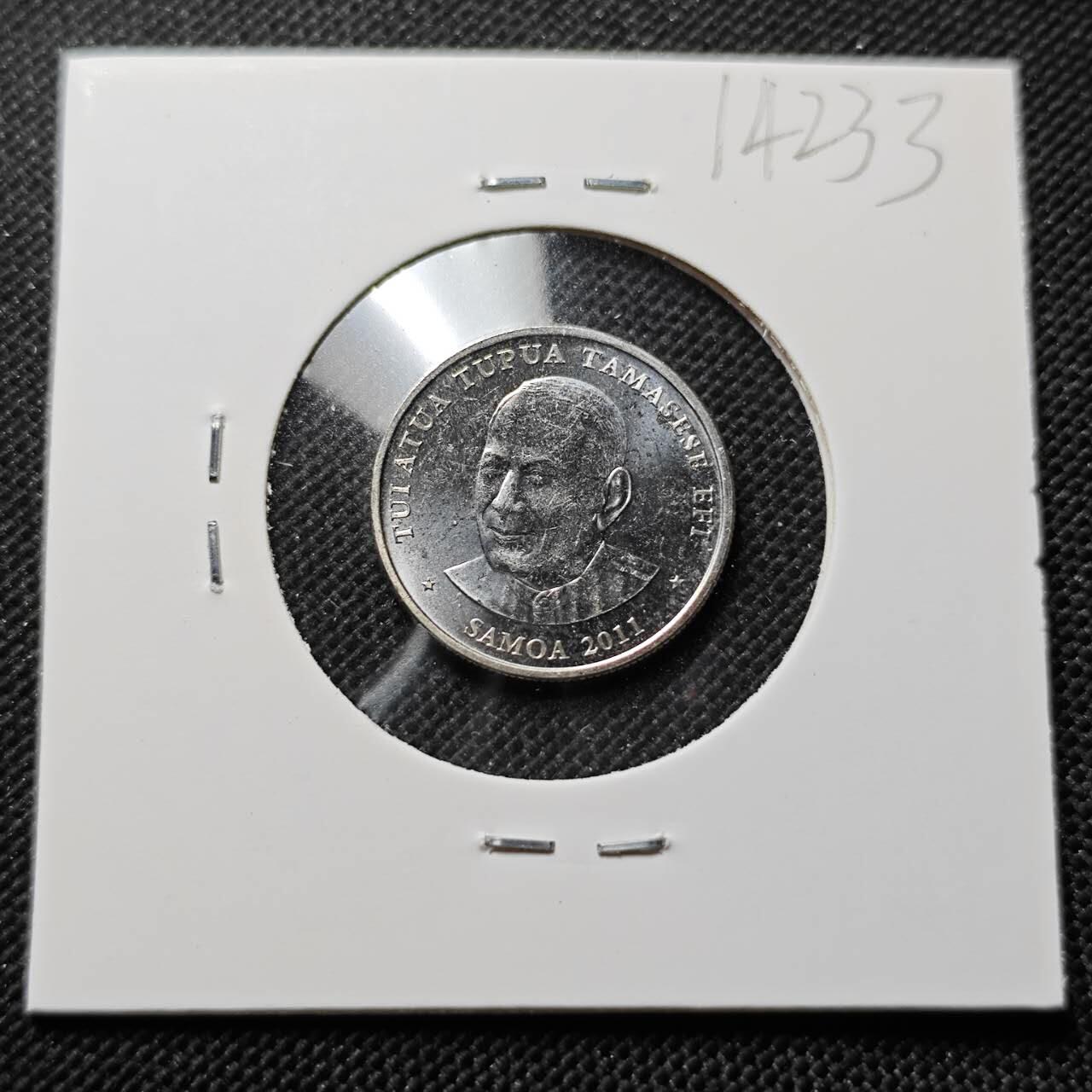 KK钱币收藏小铺  第414期 2月预留时间 周末发货 2011萨摩亚10分 