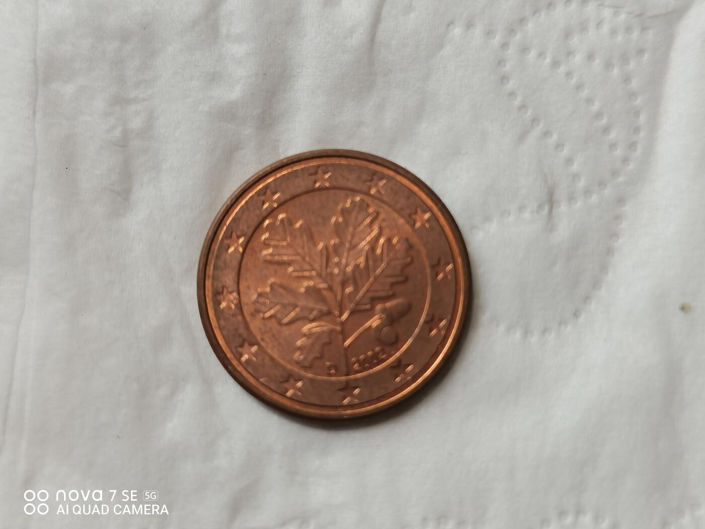 外国硬币 2002年5欧分