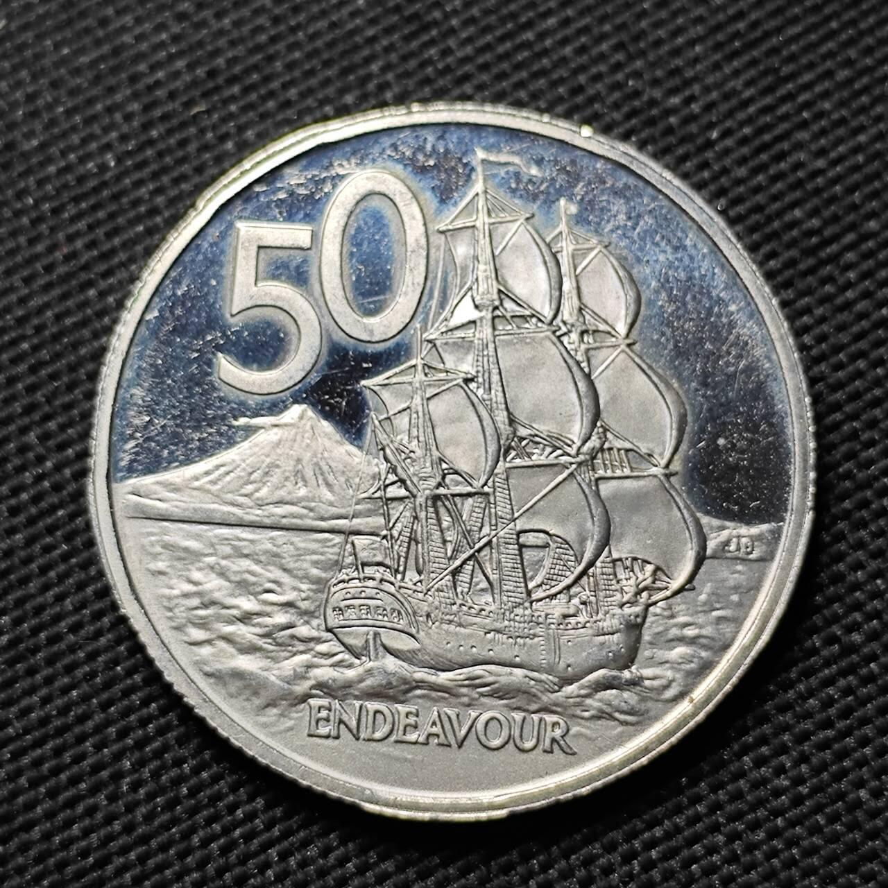 KK钱币收藏小铺  第414期 2月预留时间 周末发货 1980新西兰50分 精制币