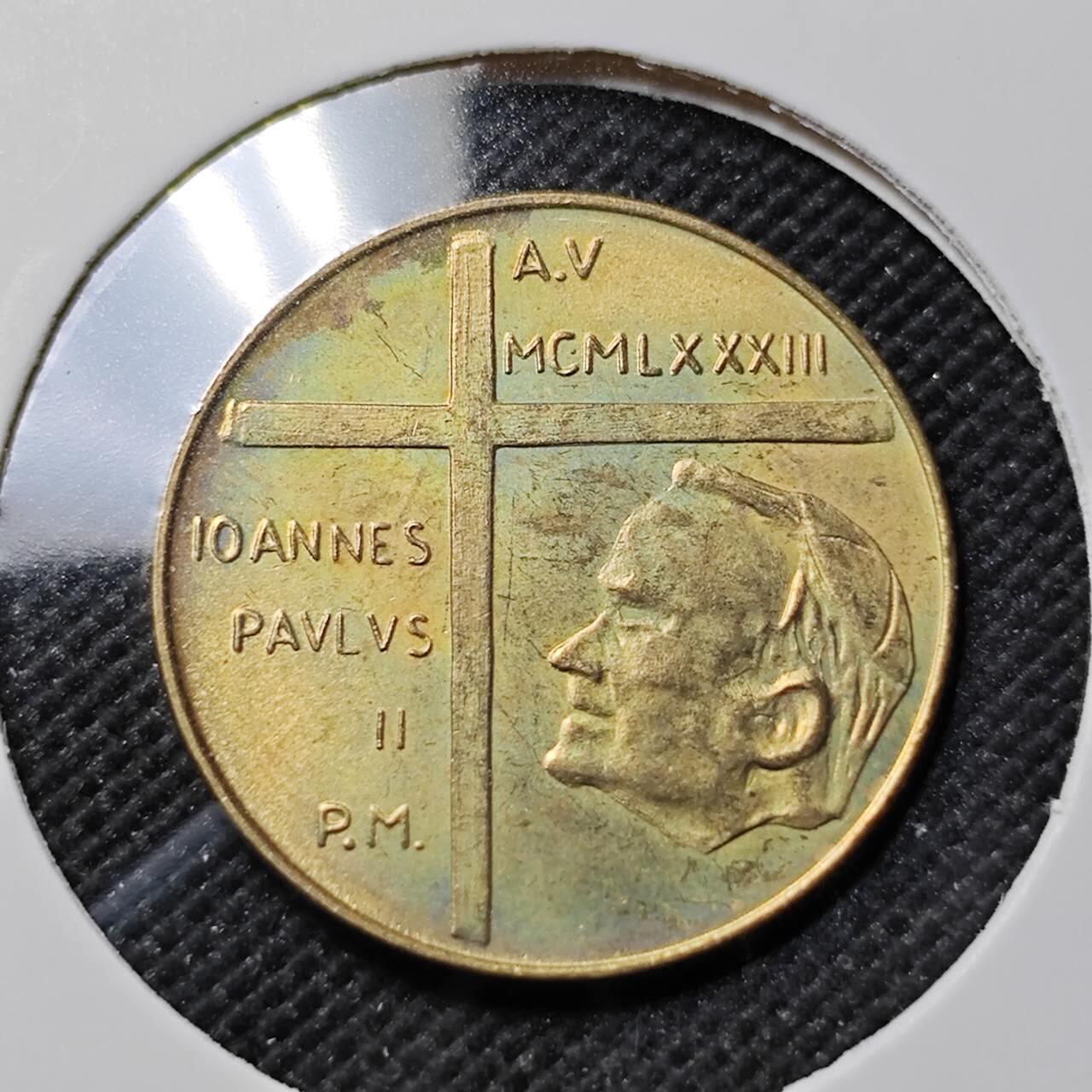 KK钱币收藏小铺  第414期 2月预留时间 周末发货  梵蒂冈20里拉