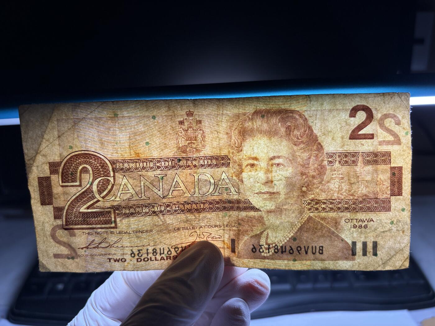 2026年集古藏今外币拍卖第三期-第10场—（总第320拍-纸币专场），本期拍完结算一次，发货时间2-3天，休息几天后继续新的一期拍卖。 1986年加拿大2元