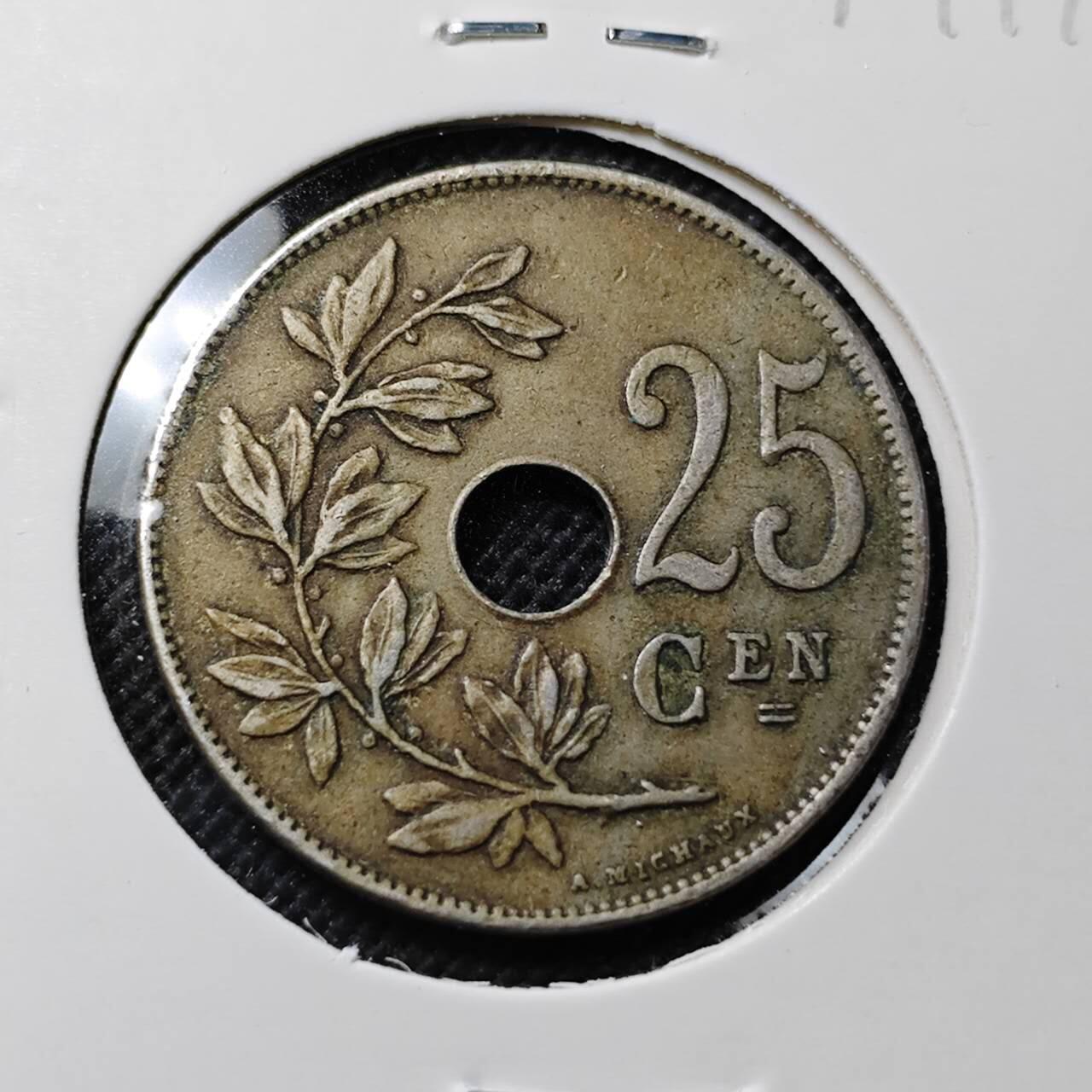 KK钱币收藏小铺  第414期 2月预留时间 周末发货  比利时25分