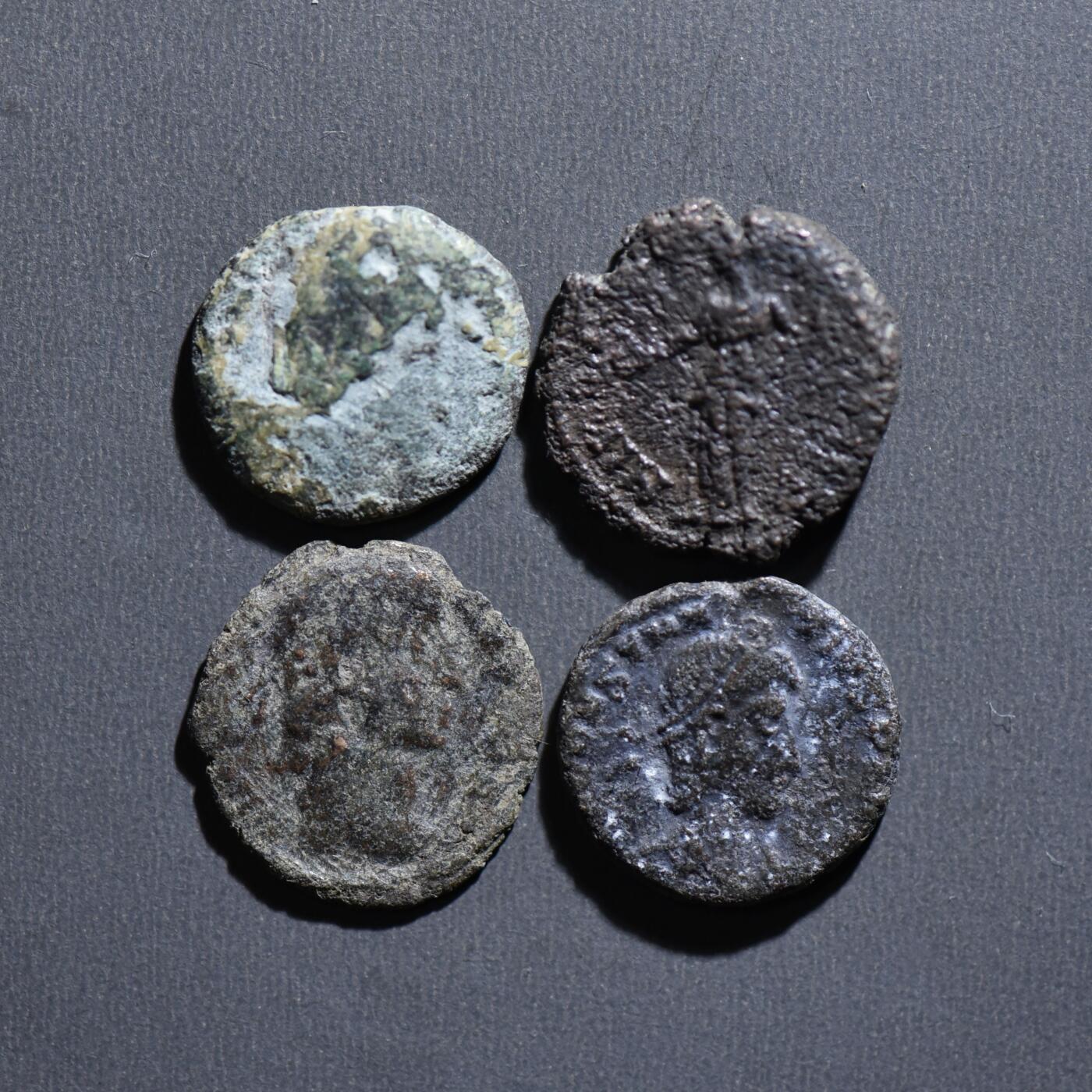 【良泉】4月16日【西方古代打制币】拍卖108件 【古罗马】铜币一组4枚（2）