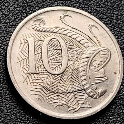 泉币菌-第218场-拍品多 请提前出价 -  英属 澳大利亚1983年10分铜镍币 琴鸟 伊丽莎白二世女王 铜镍币 23.6mm