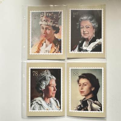 🌹外币初藏🌹🐯2026年第36场   每周二四六晚8️⃣点 接代拍 - 英国 2013年 伊丽莎白二世 六十年皇家肖像 6枚全套 邮票明信片 票面5.79英镑