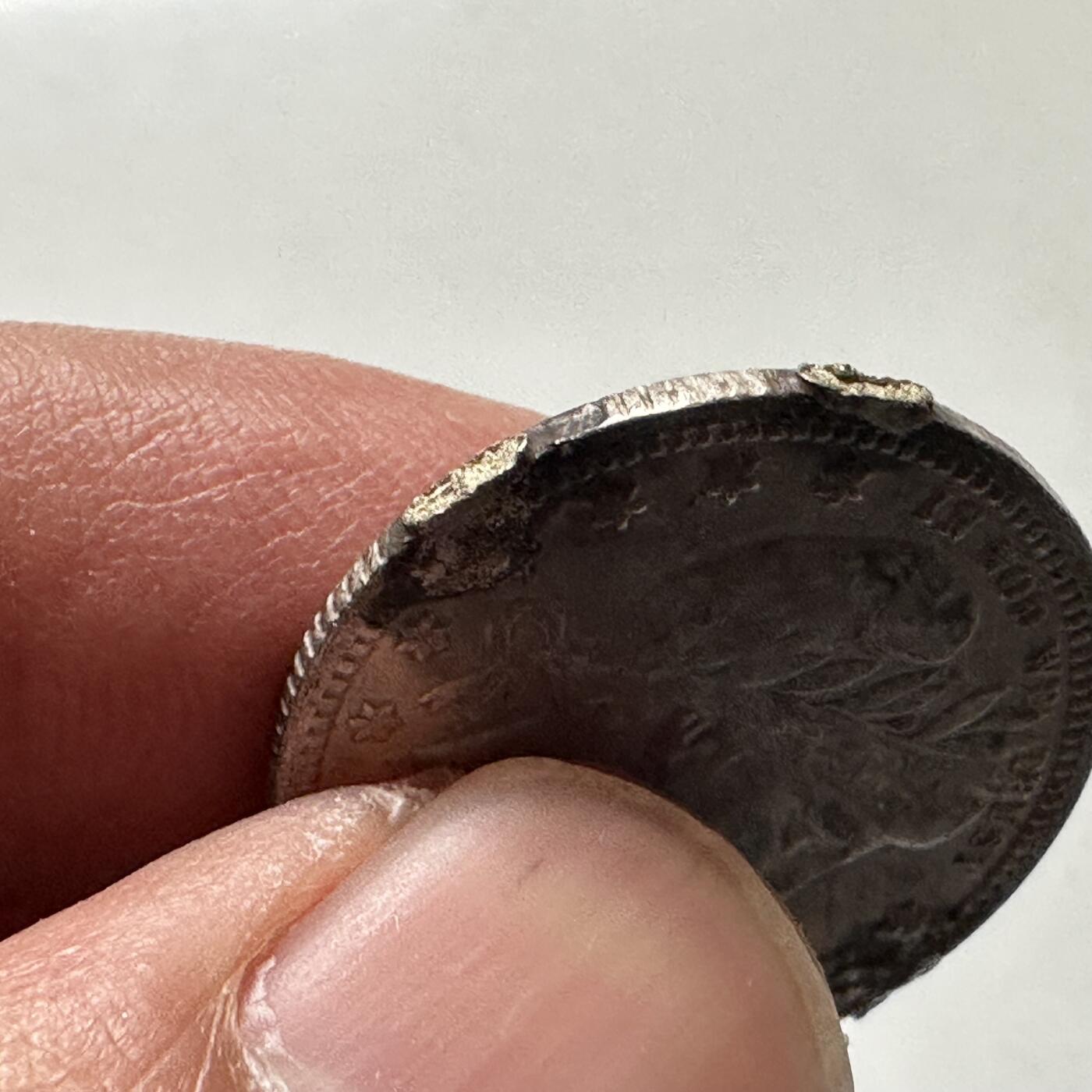 🌹外币初藏🌹🐯2026年第36场   每周二四六晚8️⃣点 接代拍 美国 1914年 巴伯 25分银币 90%银-6.25g-24.3mm 边有焊