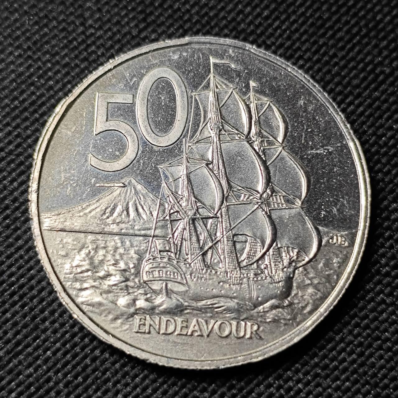 KK钱币收藏小铺  第414期 2月预留时间 周末发货 1984新西兰50分 精制币