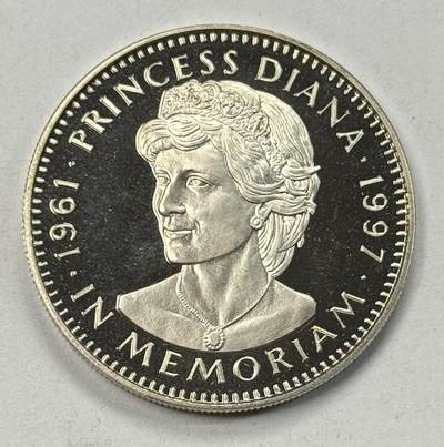 S&S Numismatic世界钱币-拍卖 第125期  - 利比里亚1997年 戴安娜王菲 5元纪念币 克朗币