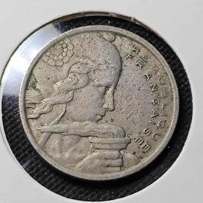 KK钱币收藏小铺  第415期 2月预留时间 周末发货 1954法国100法郎 