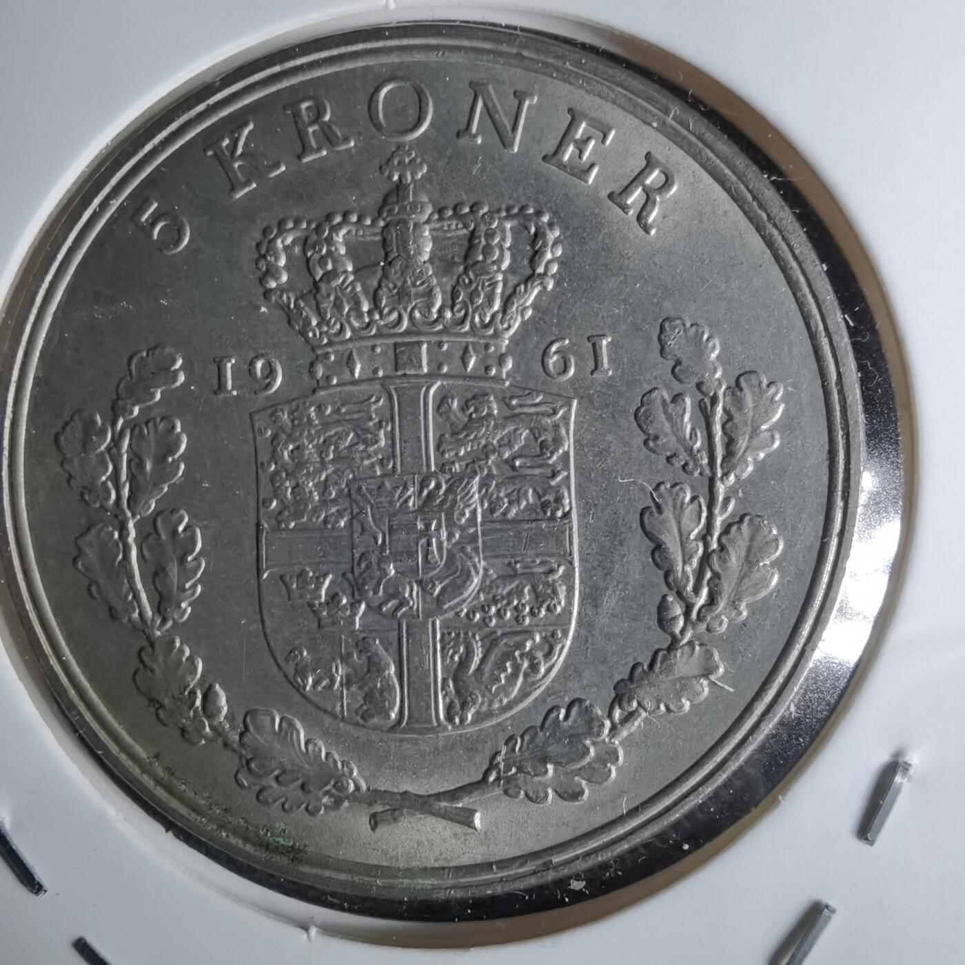 沼泽如烟--第1042场 丹麦1961年5克朗