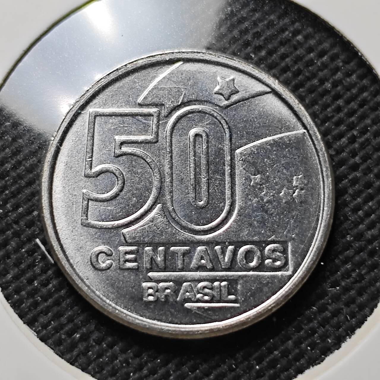 KK钱币收藏小铺  第414期 2月预留时间 周末发货 1989巴西50分