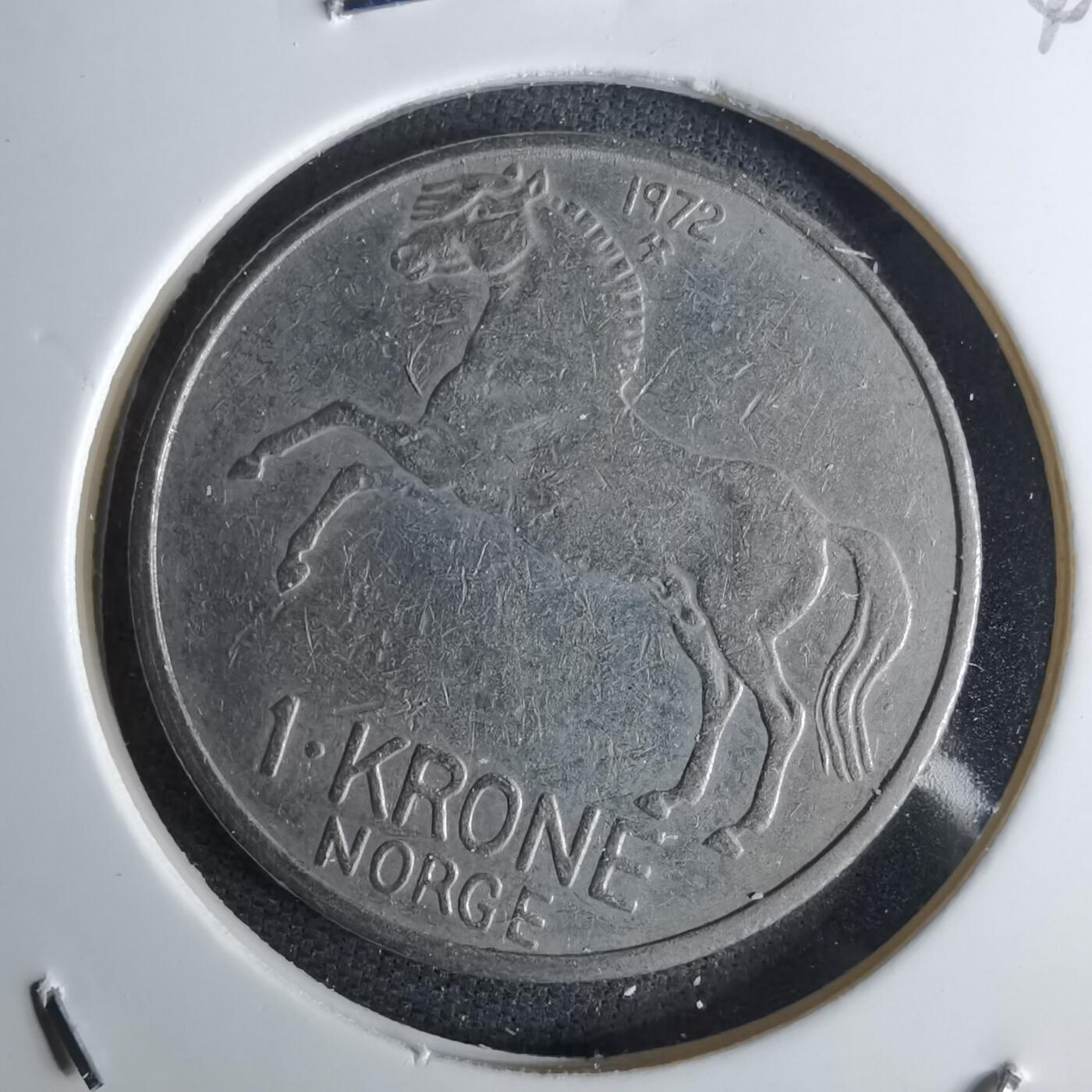 沼泽如烟--第1042场 挪威1972年1克朗