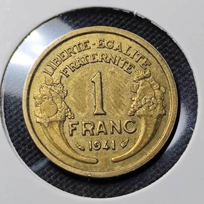 KK钱币收藏小铺  第415期 2月预留时间 周末发货 1941法国1法郎 