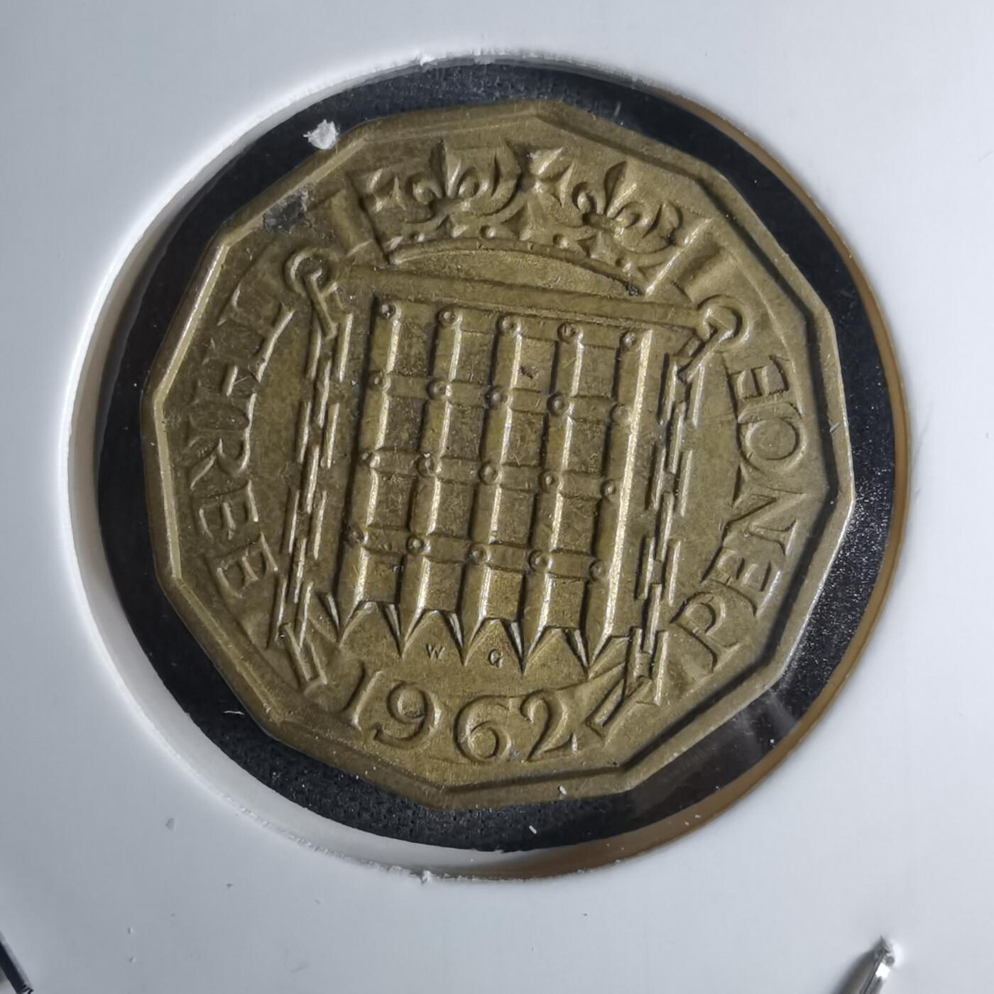 沼泽如烟--第1042场 英国1962年3便士