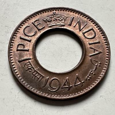 🌹外币初藏🌹🐯2026年第36场   每周二四六晚8️⃣点 接代拍 - 英属印度1944年一派沙 b